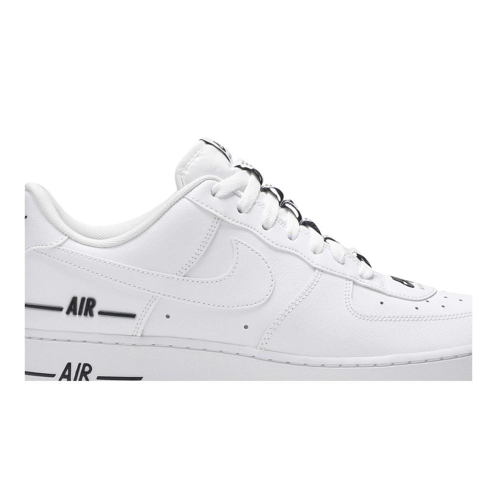 Nike Air Force 1 '07 LV8 'Added Air' (Unisex) White / White / Black Skateboard Shoes CJ1379 100