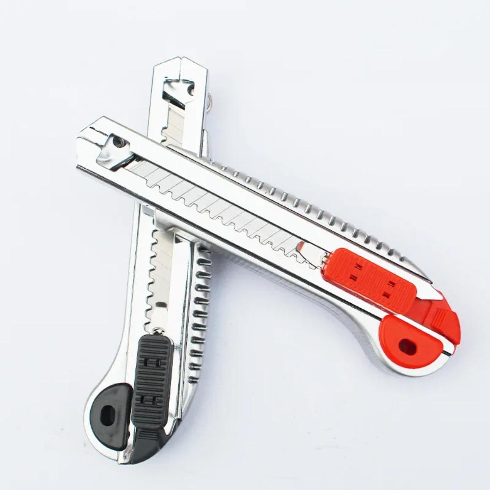 Five-burst Heavy Utility Knife Multi-color Optional Cutting Fast Industrial Office Paper Cutting Utility Knife 18MM