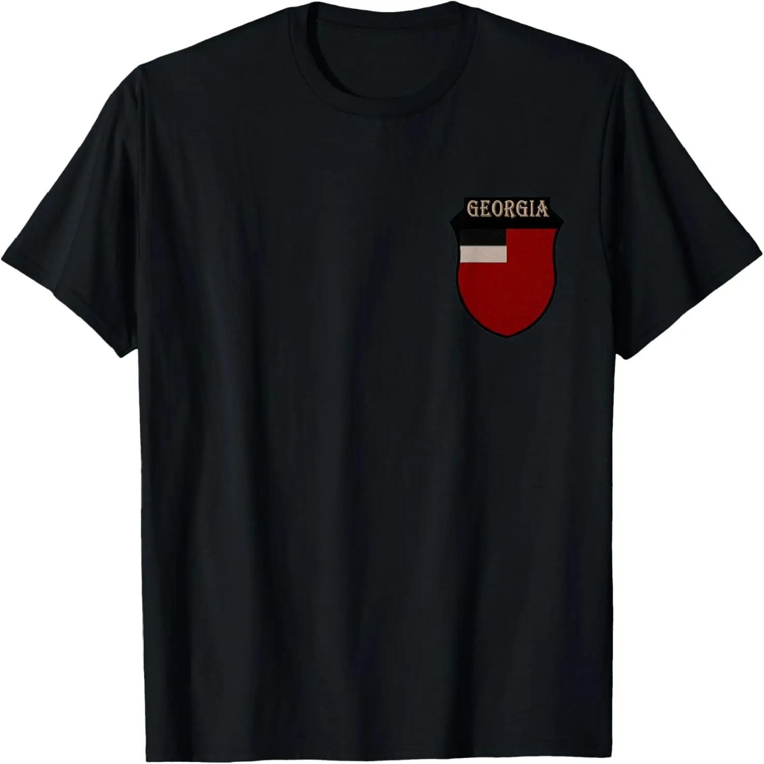 

Flag of Georgia 1990 2004 Georgian Patriotic T-Shirt T-Shirt XXXXXL різнокольоровий