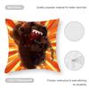 Cute Domo-kun Cushion Cover Anti-dustmite Pillowcase Invisible Zipper Silky Short Plush Sofa Cushion Cover