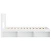 Bed Frame with Storage Space and Headboard White 100 X 200 Cm