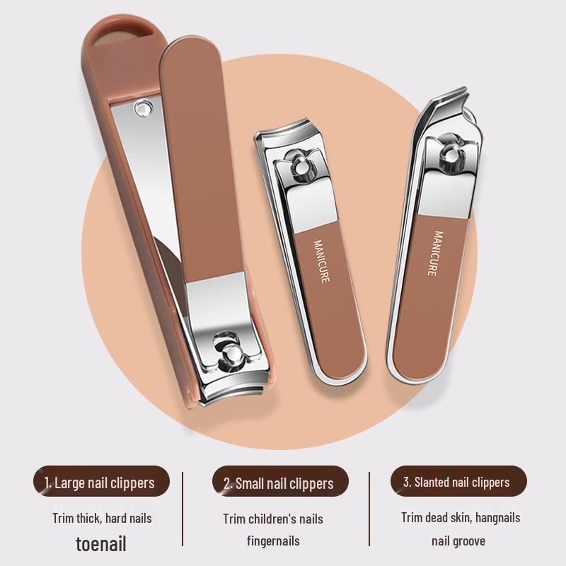 Portable Anti-Splash Nail Clipper & Manicure Set