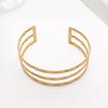 Gold Color Opening Arm Bracelet Metal Arm Bracelet Elegant Armband  Party Occasion