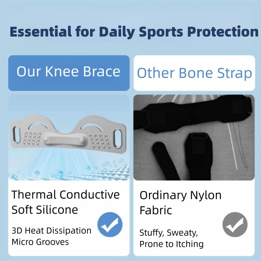 2Pcs Flexible Patella Tendon Stabilizer Elastic Patella Knee Strap  Sports Running