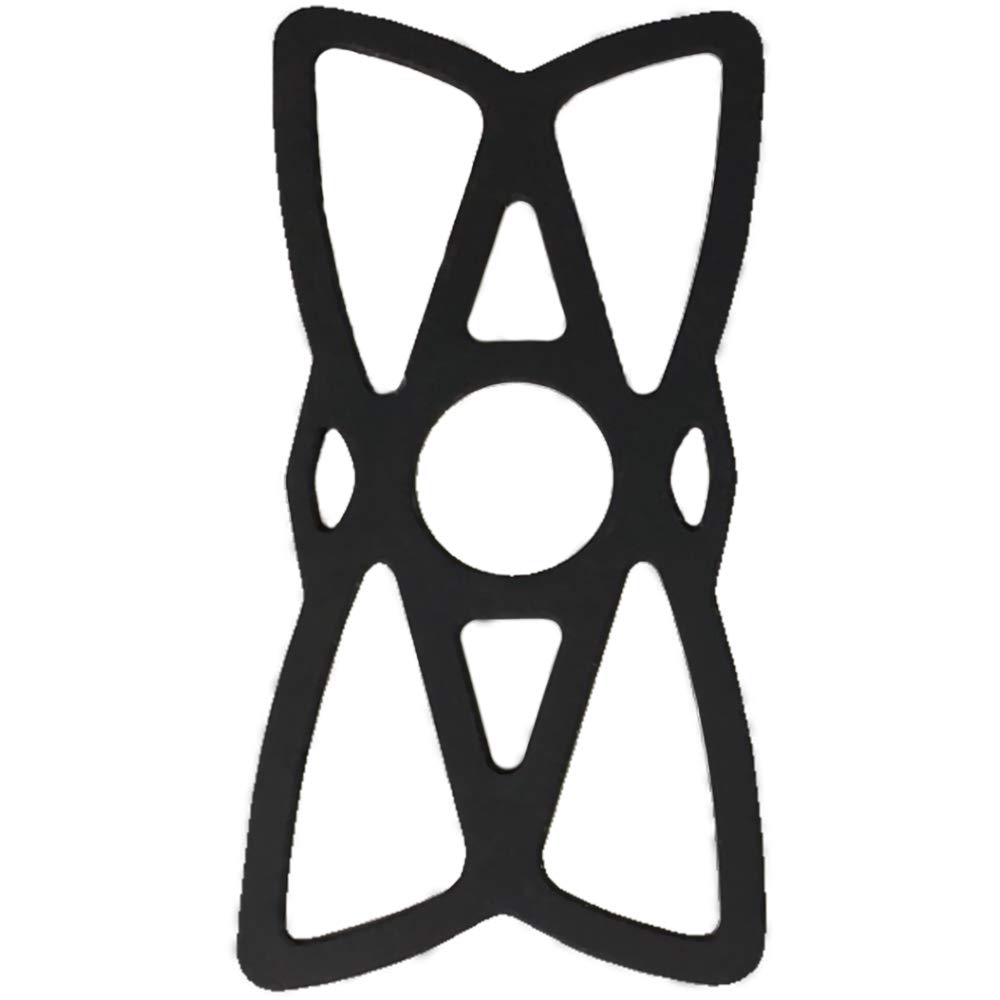 

Kaedear Мотоциклетный держатель для смартфона со специальной защитной резиной надежно фиксирует смартфоны и предотвращает набор резинок для центрального отверстия, резинок, капель, 3, типа, чёрный