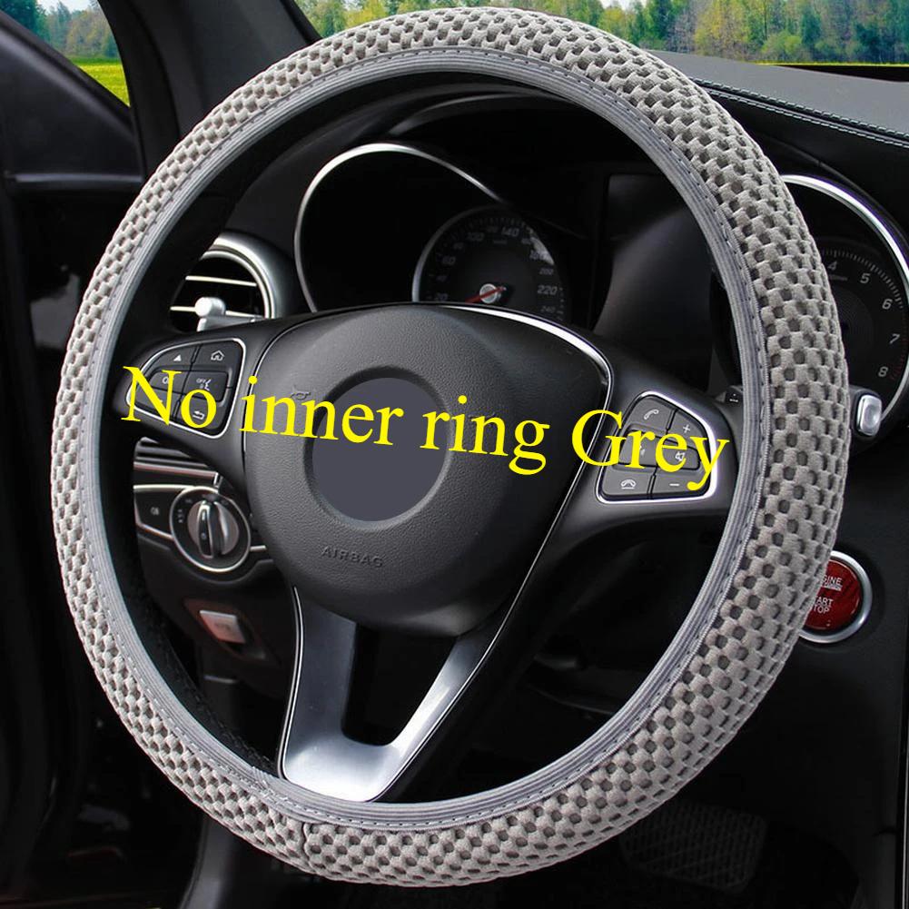 38cm Cartoon Bear Car Steering Wheel Cover for All Seasons Universal Anti-Skid Breathable Decorative Accessories Protector