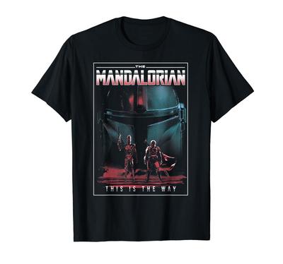 STAR WARS The Mandalorian & IG-11 This Is the Way Dark T-Shirt