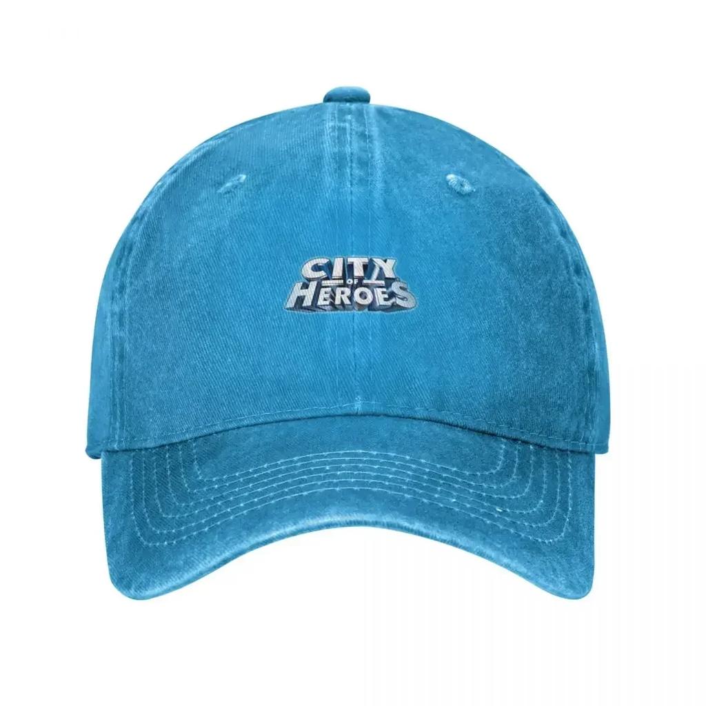 City of Heroes T Baseball Cap Black Custom Hat Sports Cap Women Caps Unisexs