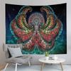 Psychedelic Octopus Tapestry Ocean Monster Tapestry Abstract Style Tapestry Home Living Room Bedroom Dorm Decor Background Cloth