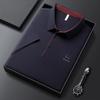 Short-sleeved T-shirt for Men, Summer New Style T-shirt Shirt, Plain-color Business Collar Half-sleeve Top