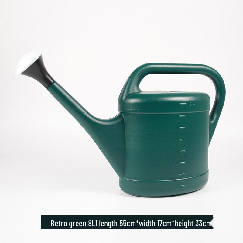 Large Capacity Plastic Watering Can for Garden, Balcony, and Flower Plants with Long Spout