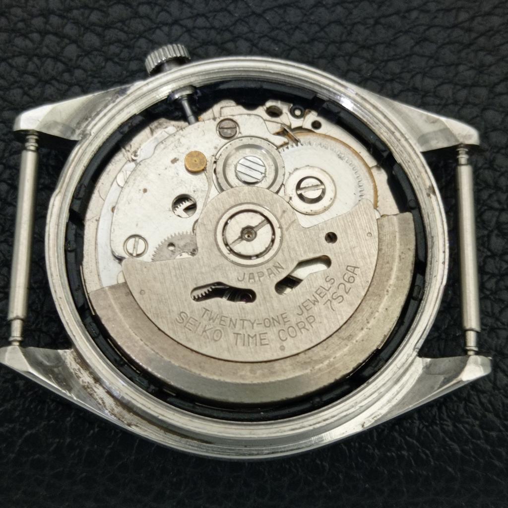 JAPAN VINTAGE SEIKO 5 AUTOMATIC 7S26A MENS RED COLOR DIAL WATCH a707799-1