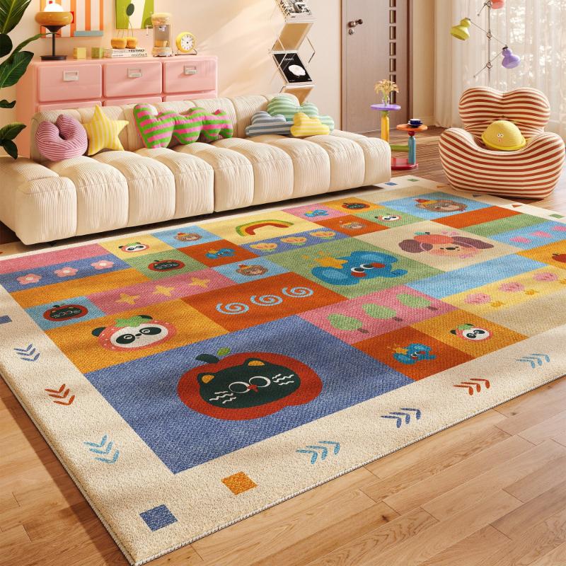 Carpet for Living Room Soft Fluffy Comfortable Floor Mat Dopamine Animal Print Rug Bedside Mats Large Area Home Decoration Rugs