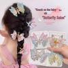 Movable Rhinestone Butterfly Hair Clip for Women and Children – Sweet & Cute Accessory