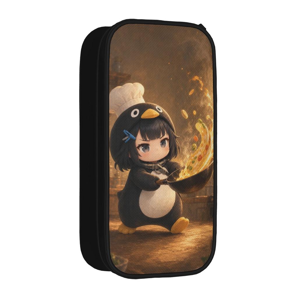 New Gugu Gaga Penguin Pencil Case Cooking Pencilcases Pen Holder for Student Large Storage Bag Office Zipper Stationery