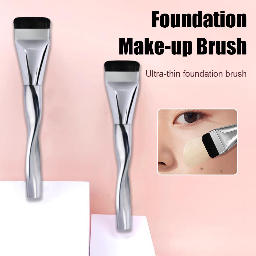 1/3/5PCS Flat-head Foundation Brush Ultra-thin Brush Head One-line Foundation Brush Perfect for Face Contouring