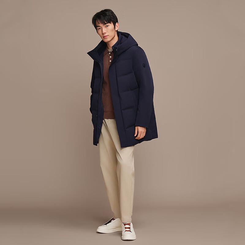 Bosideng Men's Classic Business Goose Down Jacket B250244117, Azure Blue