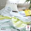 Imabari Towel Certified Gauze Towel Blanket Hiorie Single Natural Made In Japan Border Pattern Imabari Brand Cotton Cotton Bedding 100%
