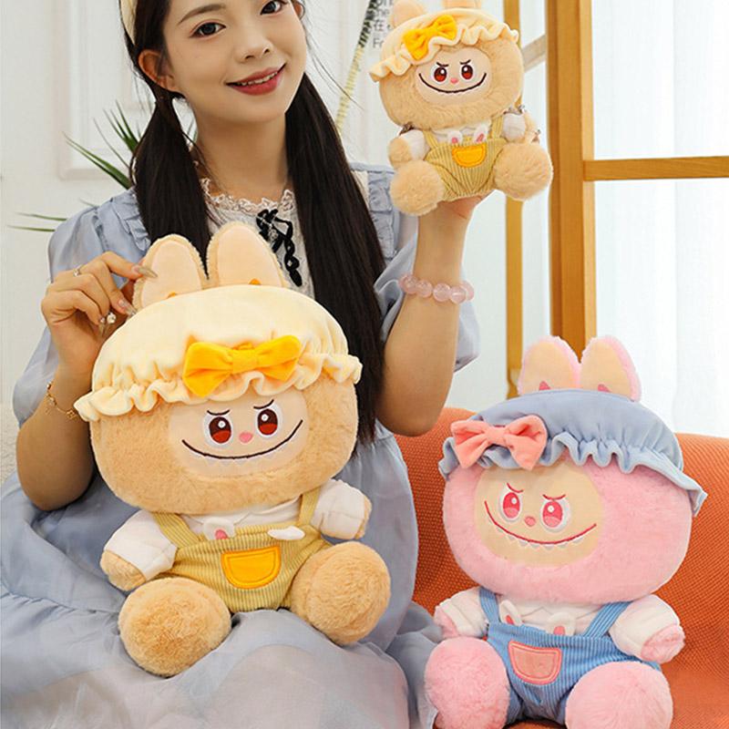 New Suspender Pants Fabric Plush Toy Transformed Doll Children's Birthday Gift Cute Sleeping Pillow Doll