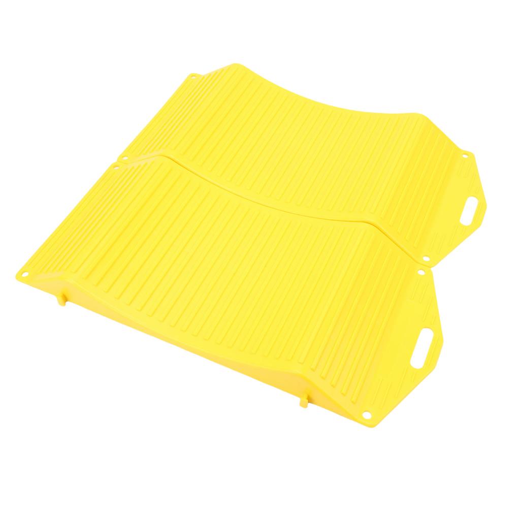 1 Pair Wheel Tire Saver Ramps Anti Slip Pad All Season Durability HDPE for Sports Cars SUVs Campers Trailers Trucks RVs