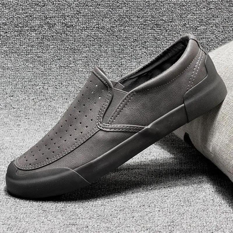 Slip-on Male Casual Shoe New In Footwear Men's Leather Shoes Offer Classic Original Common Designer Sale Shipping Free Low Price