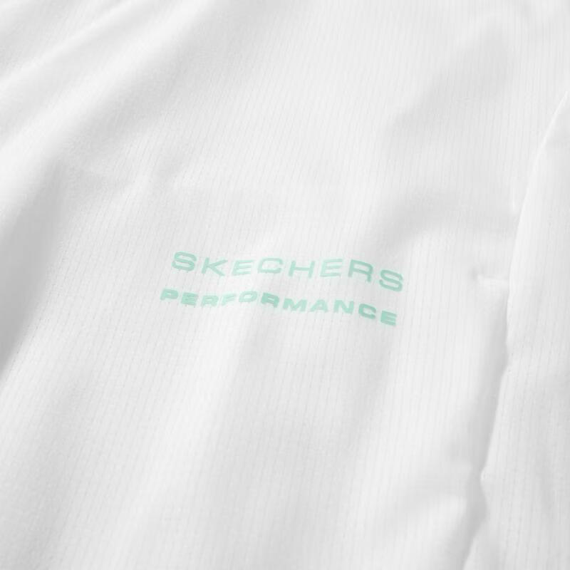 Skechers Solid Color Zip Collar Long Sleeve Jacket Women Jackets White P323W001-0019
