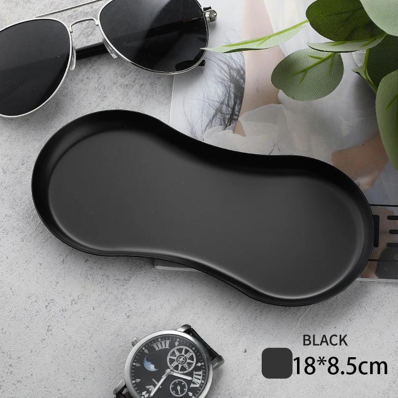 Modern Simple Stainless Steel Metal Water Drop Multi-shape Snack Tray Storage Jewelry Storage Metal Decoration Storage Organizer