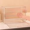 Transparente Puppen-Aufbewahrungsbox Mehrstöckige Schreibtisch-Vitrine Schrank mit Deckel Große Plüschpuppe Staubdichte Sammlerstück-Vitrine