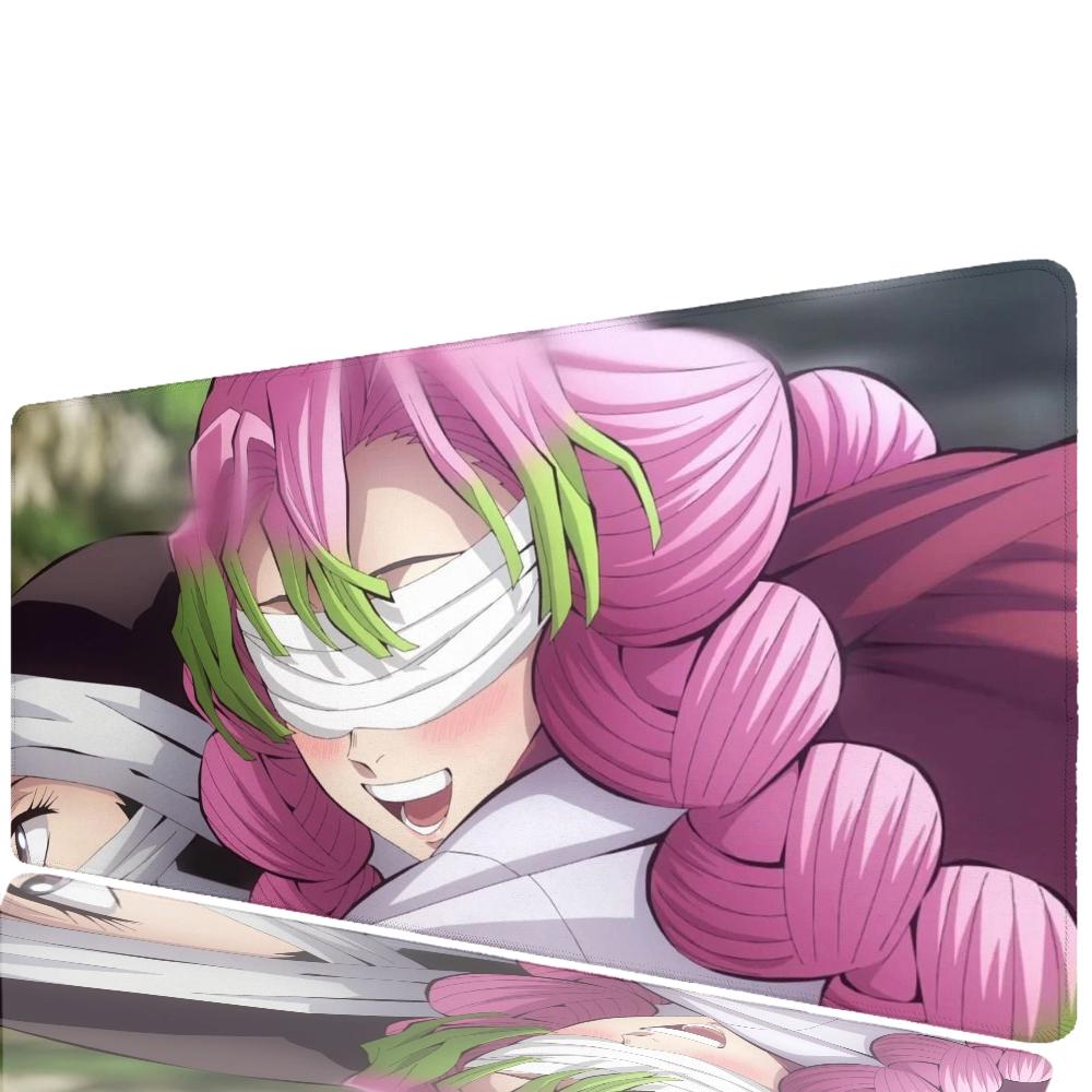 1pc Demon Slayer Kanroji Mitsuri Floor Mat Mouse Mat Desk Mat With Pad Gaming Accessories Prime Gaming XXL Keyboard Pad Padding