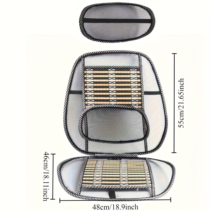 Summer Cooling Mat Car Seat Cushion Driver S Comfortable Summer Cooling Pad Ventilated Back Support Pillow