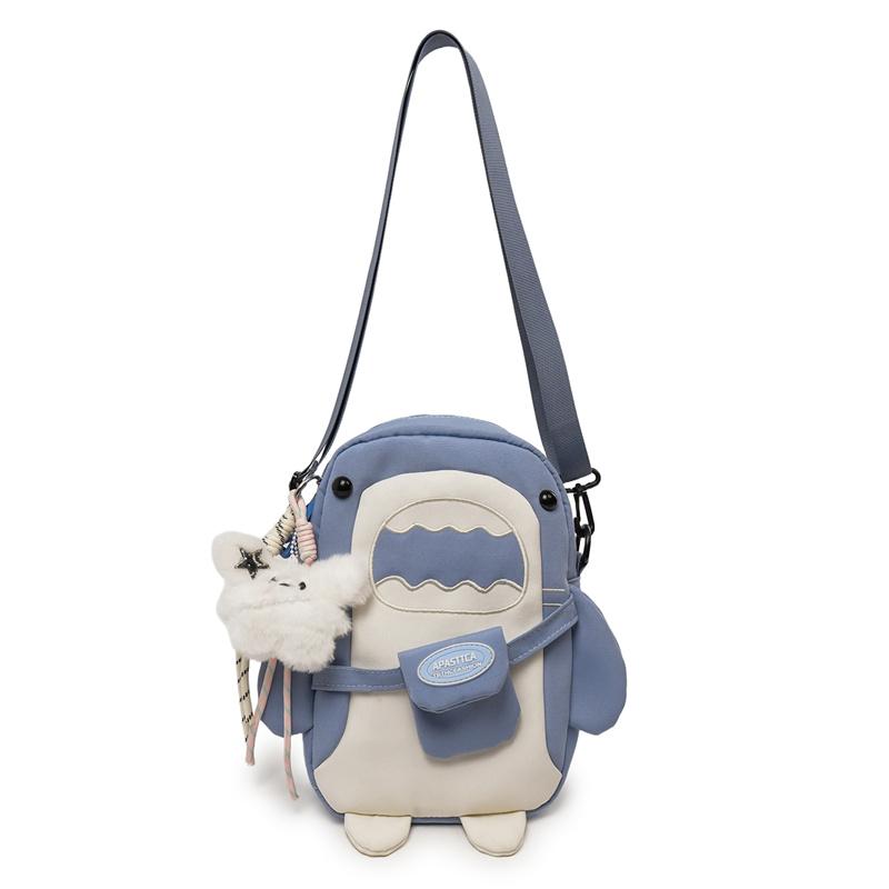 

Kindergarten Shoulder Bag Children s Shark Crossbody Bag синій