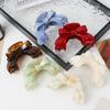 French High-End Bow Acetate Claw Clip, Elegant And Elegant Hair Clip, Arch Updo, Shark Clip, Women'S Hair Accessory