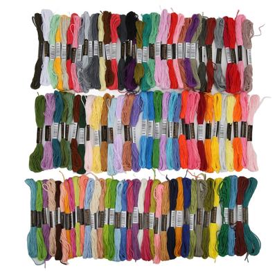 100 Pezzi Filo da Ricamo Lucido al Tatto 8 Metri per Matassina Colori Ricchi e Brillanti Ampia Applicazione
