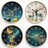 Living Room Wall Clock New Chinese Clock Home Art Clock Wall Silent Hanging Watch Quartz Clock 35CM