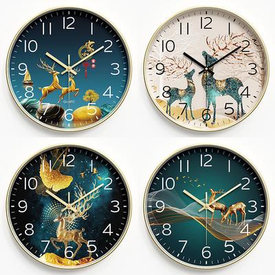Wanduhr Wohnzimmer Neue Chinesische Uhr Heimkunst Uhr Wand Leise Hängende Uhr Quarzwerk 10 Zoll 25CM