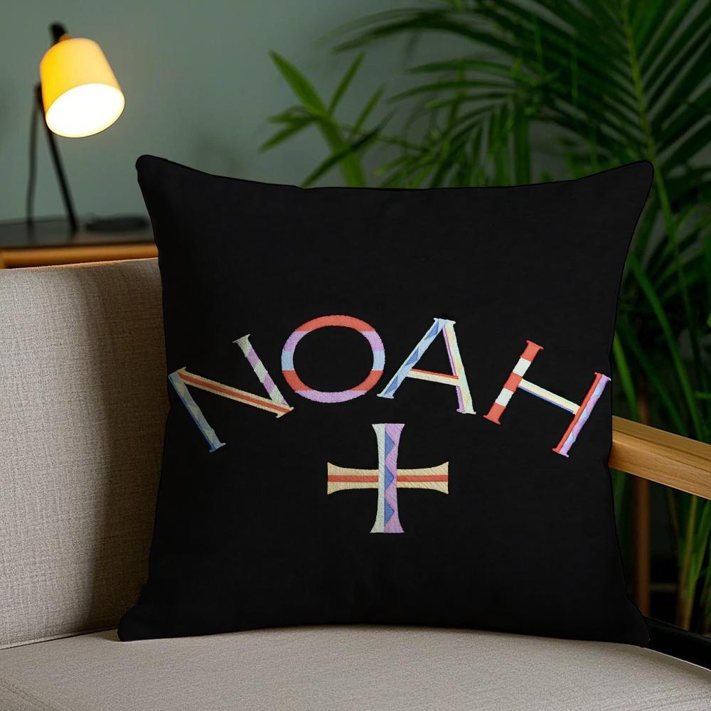 Luxury Brand N-Noah Cushion Cover Soft Short Plush Double-Sided Printing Home Decor Machine Washable Pillow Case Gift
