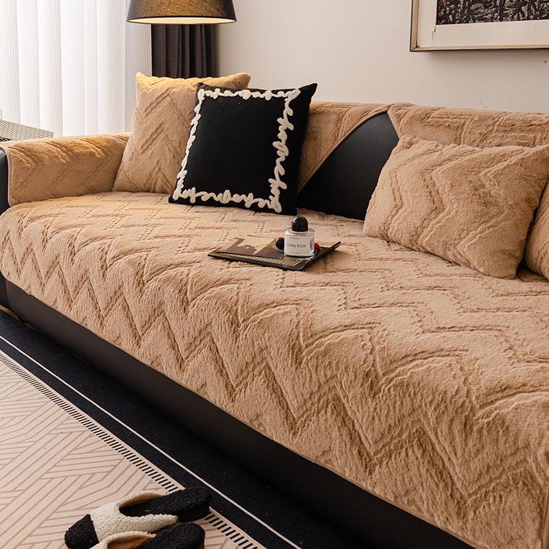 

Роскошная плюшевая подушка для дивана с эффектом водной ряби и чехол - Осень/Зима 2025 70x70cm