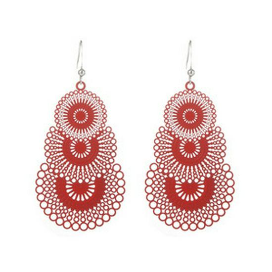 Chic Reflective Sequin Heart Dangle Earrings - Childlike Nightclub Fashion with Ear Hooks
