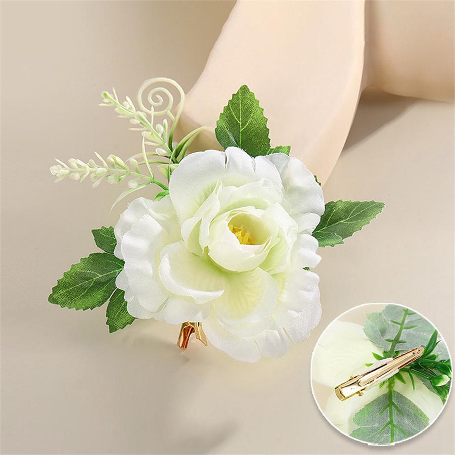New fashion Bridal Bohemian Flower Hair Clip Ladies Bride Bridesmaid Wedding Duckbill Clip Hair Accessories  Gifts