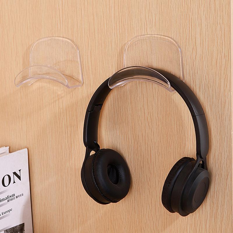 Universal Microphone Stand Headphone Bracket Storage Hook Dormitory Wall-Mounted Computer Headset Holder Earphone Display Holder