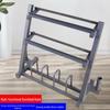Multi-functional 3-Tier Dumbbell & Barbell Rack
