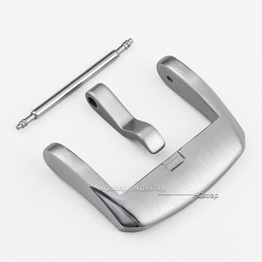 

Metal Watch Buckle 20mm Silver Stainless Steel Clasp for Leather Watchband Accessories Brushed Matte Replacement Strap Buckles 20mm