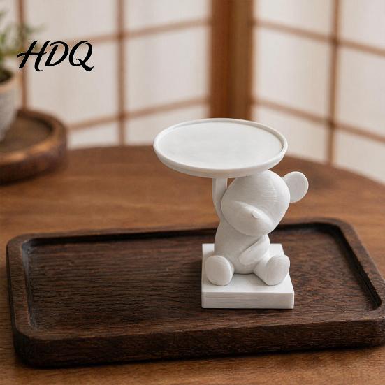 Polar Bear Tray 3D Printed Storage Tray Cute Animal Ring Holder