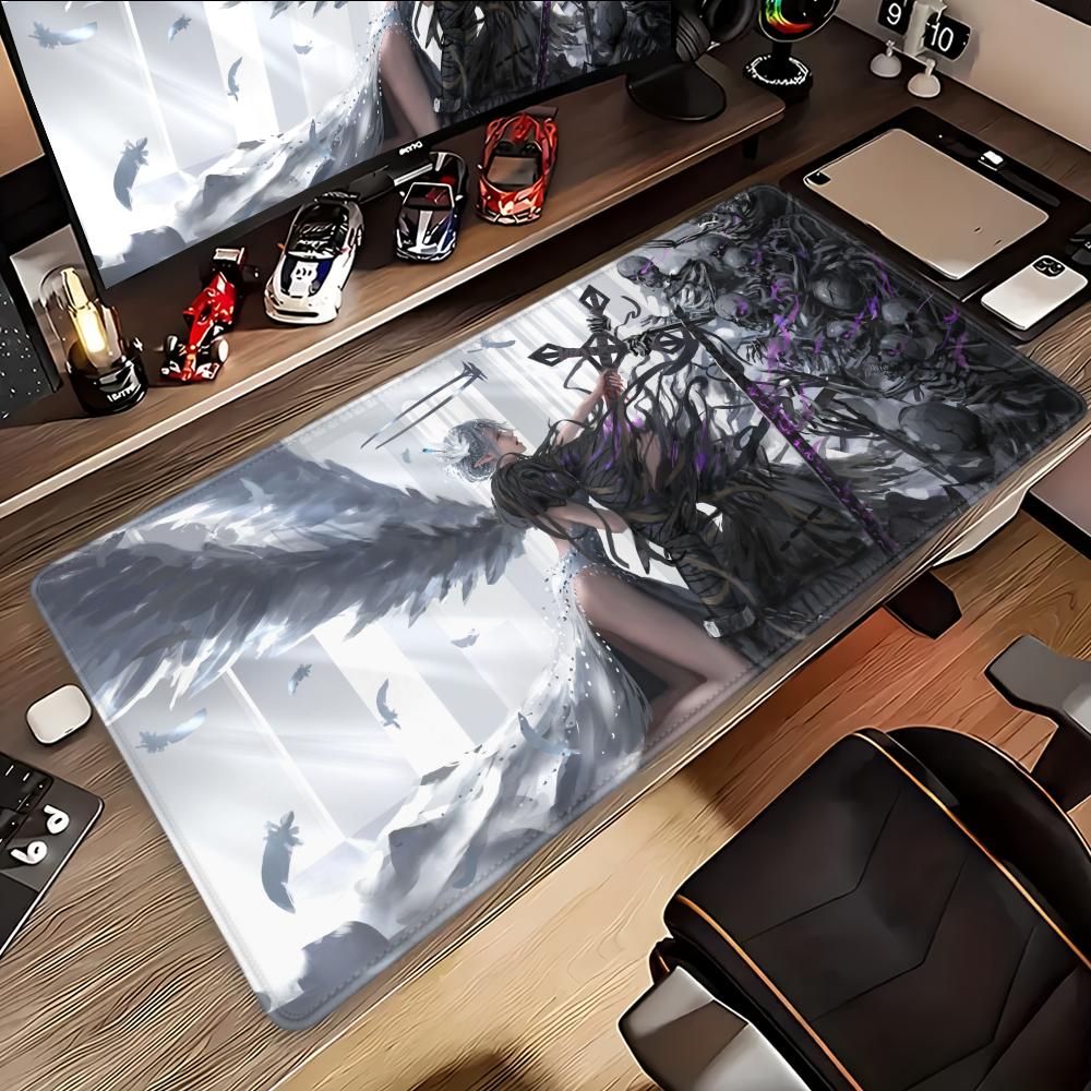 Ghost Blade WLOP Mouse Pad Play Mat,Large XXL90x40cmx5mm,stitch Desk Mats,Gaming Accessories,PC Parts