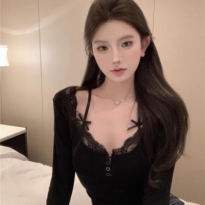 Long-sleeved T-shirt Women's Autumn and Winter Bottoming Shirt Tight-fitting Top