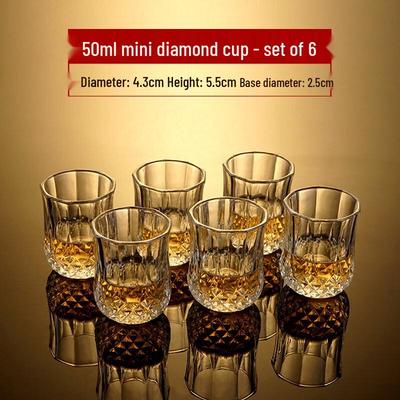 ZISIZ Vintage Kristall Whiskeyglas Set