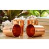 Glass - 275 ML Tumbler, Copper Drinkware & Serveware, Ideal for Water Drinking, Perfect Gifting Option for Festivals and Special Occasions, Set of 4