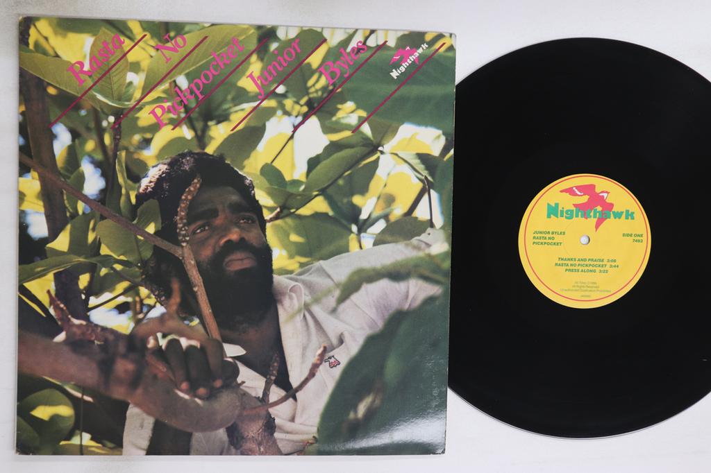 LP Record JUNIOR BYLES - Rasta No Pickpocket 7493 NIGHTHAWK RECOR 1986 US Reggae, Ska & Dub Used