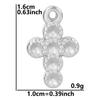 100% Stainless Steel Heart Cross Star Moon Charms For Jewelry Making Diy Stone Crystal Enamel Connector Metal Pendant Accessorie