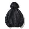 European and American large size autumn and winter new men's PU leather jacket racing locomotive suit slim men's jacket leather jacket